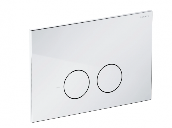 OMNIRES STRONGFRAME stelaż podtynkowy do miski toaletowej z ECO spłukiwaniem + MINIMAL przycisk spłukujący FLUSH SET chrom połysk STFWCECO1M-RCR
