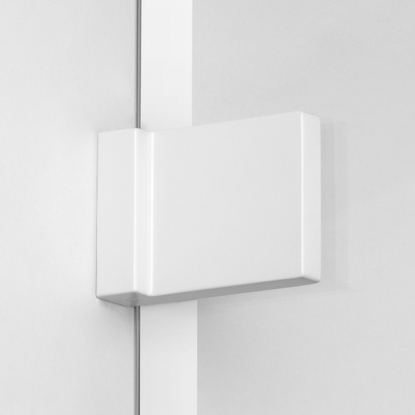 NEW TRENDY Kabina prysznicowa walk in Avexa White 110x200, jednoelementowa. Ze wzorem ramki. Grubość szkła 6mm  EXK-2996