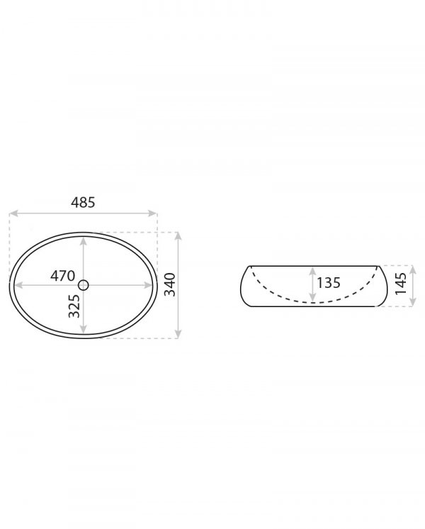 LAVITA Umywalka nablatowa Halia