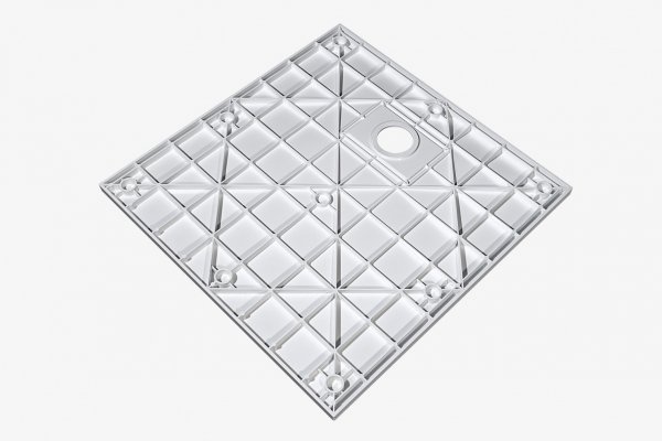 BESCO Brodzik kwadratowy Vexo Marble 90x90 VM-90-90-K