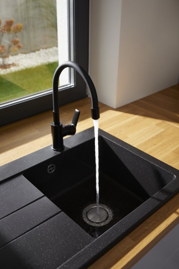 ARMATURA KRAKÓW KFA Bateria kuchenna RUMBA BLACK 6553-915-81