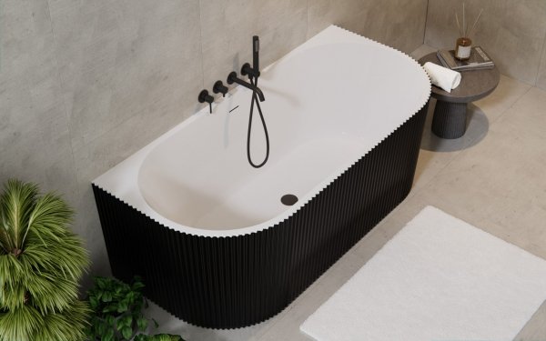 BESCO Wanna wolnostojąca Leya B&amp;W 170x78 + maskownica odpływu biała #WASB-170LBI