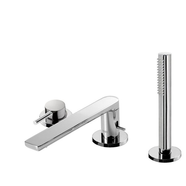 TRES MAX Bateria wannowa jednouchwytowa z montażem na krawędzi wanny-06216103