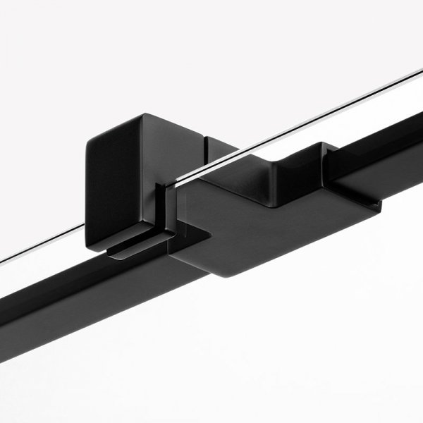 NEW TRENDY Kabina prysznicowa przyścienna drzwi uchylne REFLEXA BLACK 110x90x200 POLSKA PRODUKCJA 