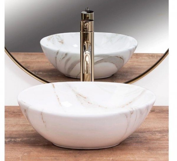 REA - Umywalka nablatowa SOFIA Mini Shiny Aiax