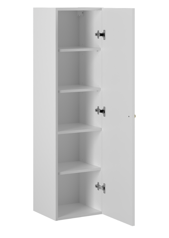 MEGSTYL Słupek Wysoki 1-drzwiowy 130cm Biały Mat  XILO-0000-0005835