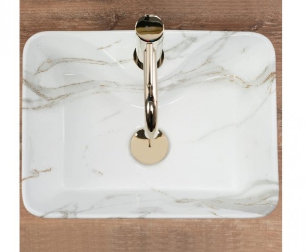 REA - Umywalka Nablatowa KELLY Mini Aiax Shiny