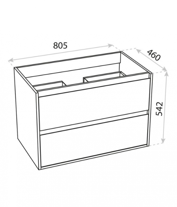 LAVITA Szafka wisząca Minnesota Wood 800