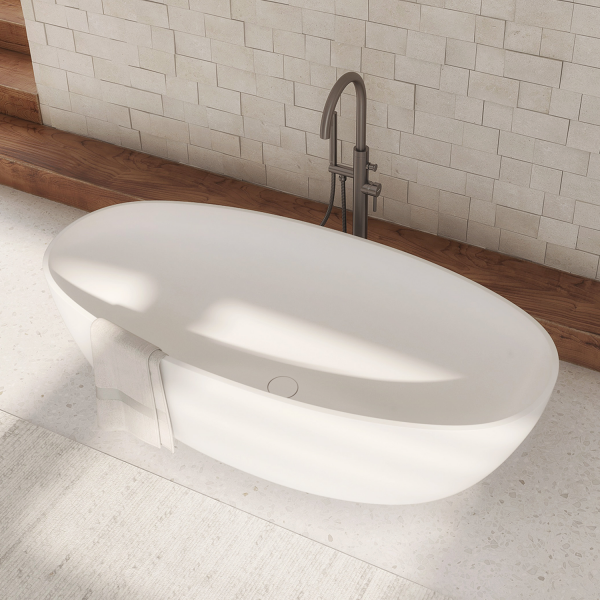 OMNIRES Komplet wanna 160cm z umywalką 60x35 SHELL M+ biały mat 