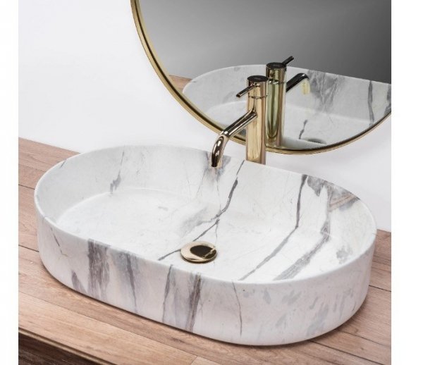 REA - Umywalka nablatowa NADIA 60 Sand