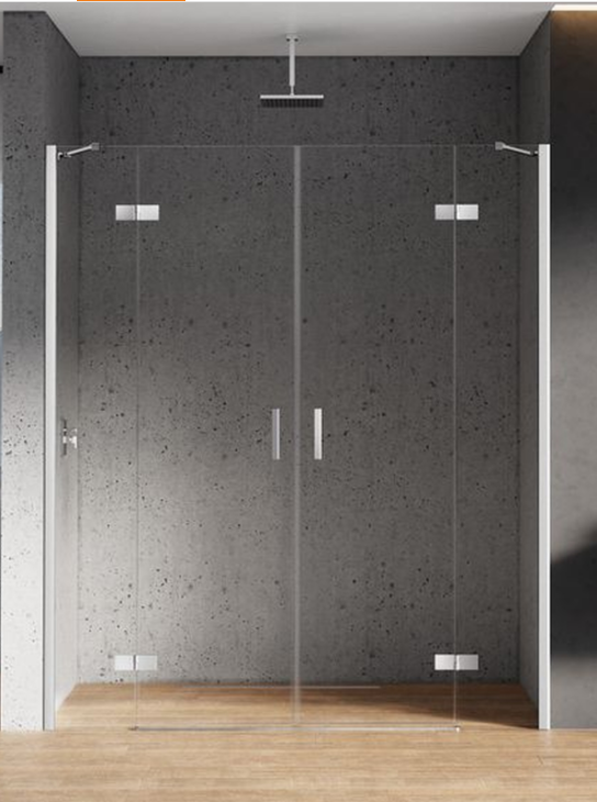 NEW TRENDY Drzwi prysznicowe wnękowe NEW RENOMA 230x195 D-0101A/D-0102A