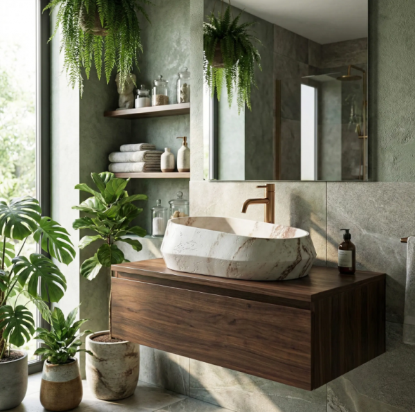 REA Umywalka nablatowa 59x38  Zoe Travo