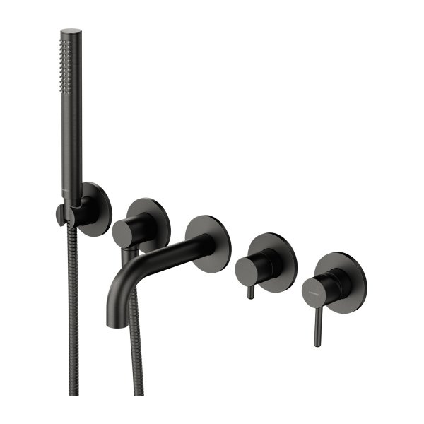 OMNIRES Bateria wannowa 5-otworowa podtynkowa grafit Y1237/1SGR