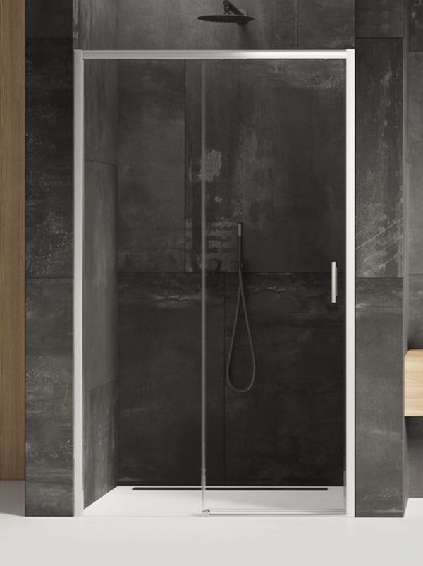 NEW TRENDY Drzwi prysznicowe przesuwne szkło 6mm PRIME 130x200