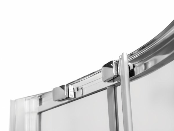 BESCO Kabina prysznicowa półokrągła Modern Chrom 80 x 190 szkło grafitowe MP-80-190-G