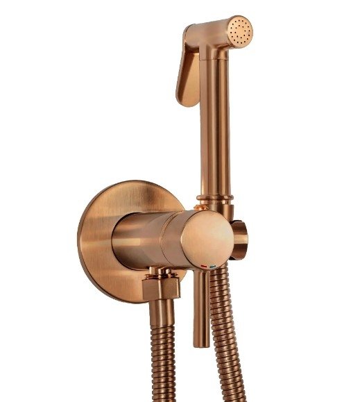 REA - Bateria Bidetowa LOOP Miedź Szczotkowana