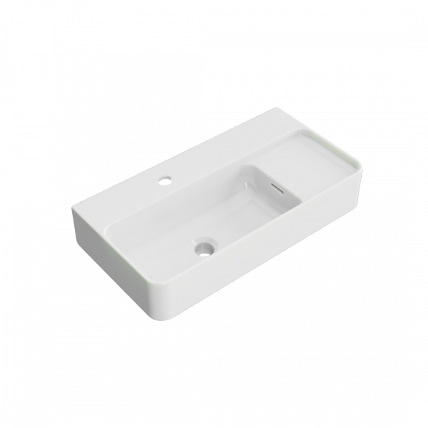 EXCELLENT Ness umywalka wisząca/nablatowa 60x31 cm prostokątna z otworem na baterię,biały połysk CENL.3519.600.WH