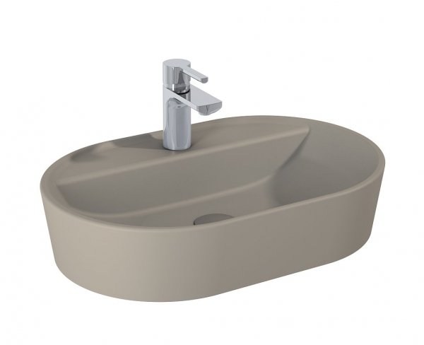 ELITA UMYWALKA BABETTE 62x41 NABLATOWA, CERAMICZNA FUME MATT 146041/RE040620017020