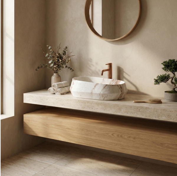 REA Umywalka nablatowa 59x38  Zoe Travo