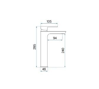 REA - Bateria umywalkowa ARGUS Miedź Szczotkowana Wysoka