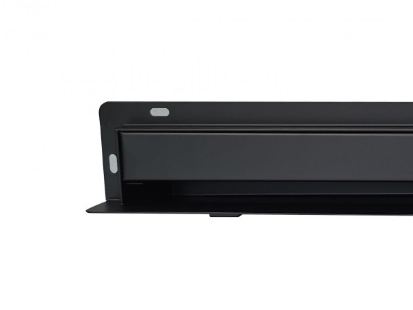 AQUALine - Odpływ liniowy ścienny czarny/black 2w1 pod płytkę Rozmiar 80cm S04BK800