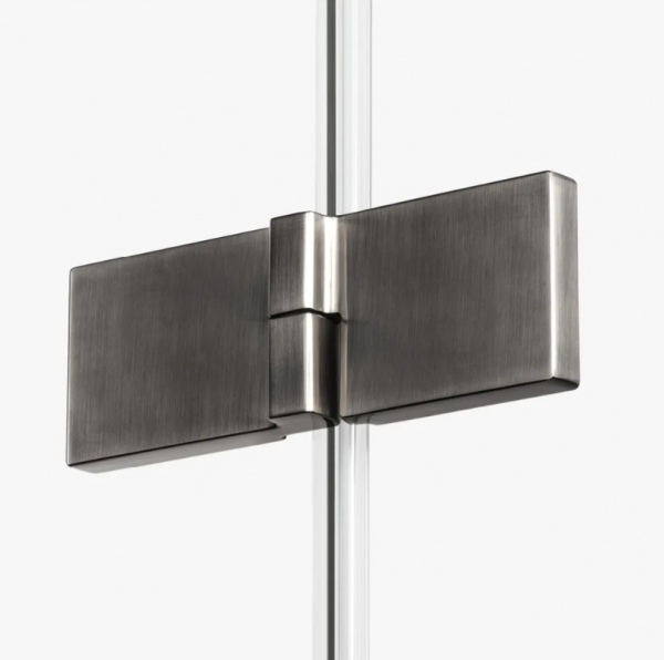 NEW TRENDY Kabina prysznicowa 90x90x200 Avexa Gunmetal Brushed pojedyncze drzwi EXK-3326/EXK-3356