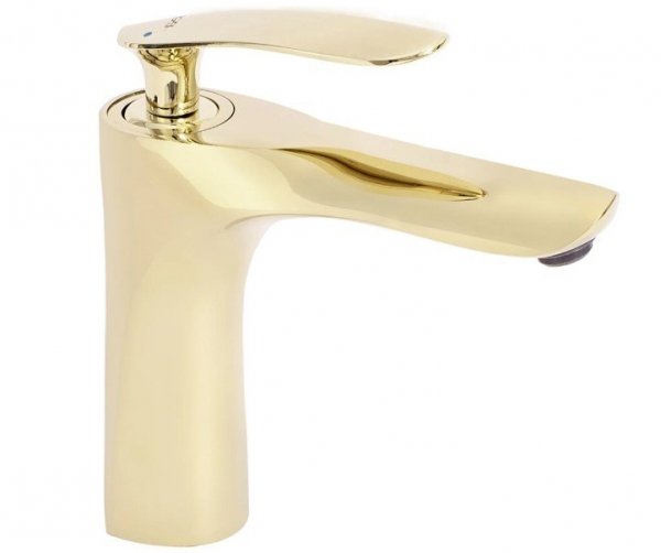 REA - Bateria umywalkowa ORBIT Gold / Złota Niska