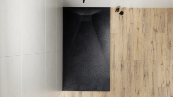 BESCO Brodzik prostokątny 150x90x3,2 Vexo Black 150 BVB-150-90-P