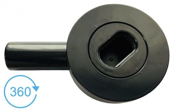 AQUALine - Odpływ liniowy podłogowy SLIM Kwadrat CZARNY Matowy Obrotowy syfon ROZMIAR 70cm RSK01BK700