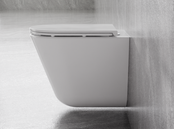 BESCO Miska WC Laax Ergo White plus deska toaletowa wolnoopadająca Laax White #ZLAE-B-DLB