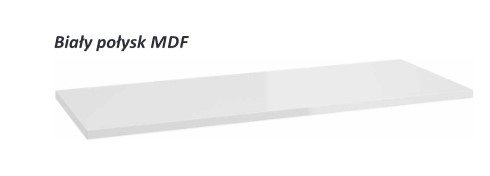 AQUAFORM - blat umywalkowy OTTIMA 100 pełny 100X2,5X46 Biały połysk  AQ.401-17010011