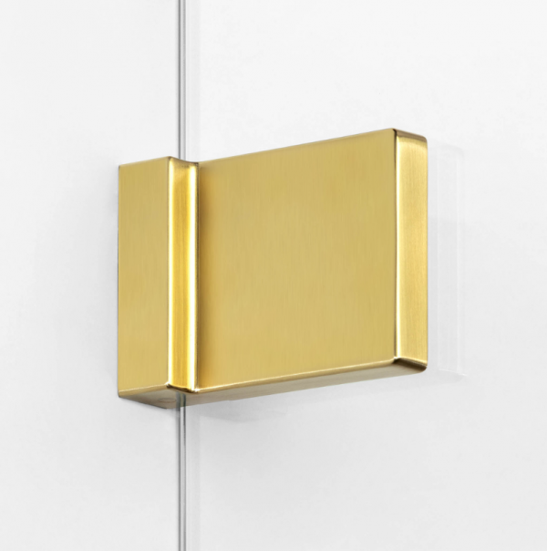 NEW TRENDY Kabina prysznicowa walk in Avexa Gold Brushed, jednoelementowa, z wieszakiem relingowym. Grubość szkła 8mm 50x200 EXK-7032