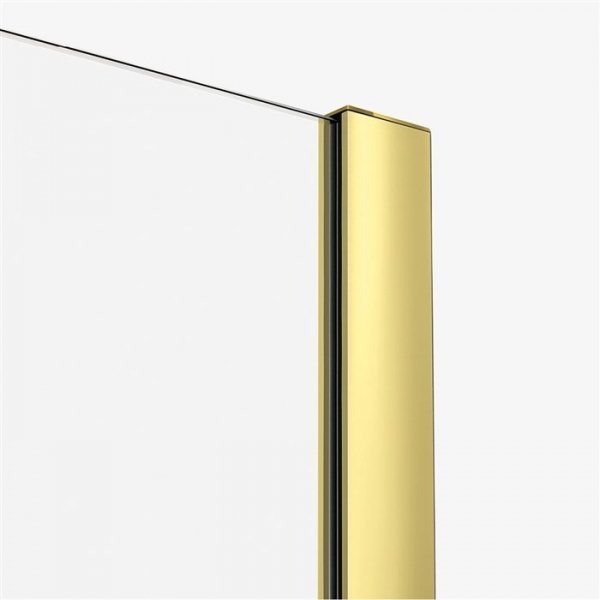 NEW TRENDY kabina prysznicowa narożna prostokątna Smart Light Gold złota 110x80 cm EXK-4233