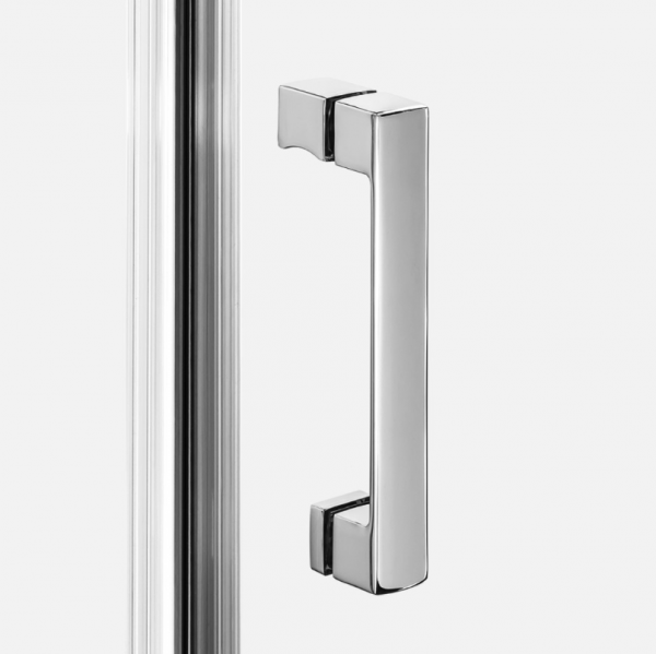 NEW TRENDY Kabina NESTA chrom 2D półokrągła  90x90x200 czyste 6mm Active Shield 2.0 K-3682