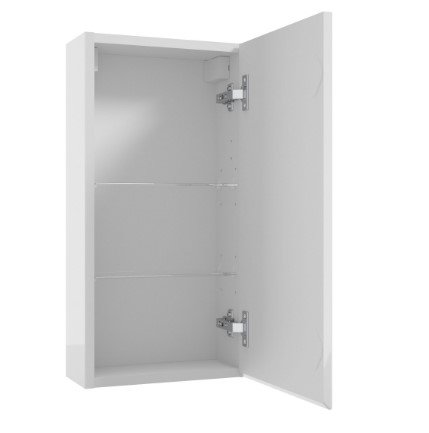 AQUAFORM - szafka łazienkowa wisząca 1D 2S OTTIMA 30 biały połysk 30x60x15  AQ.401-1403011