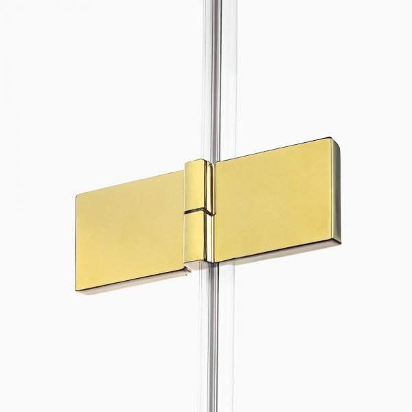 NEW TRENDY Kabina prysznicowa podwójne drzwi uchylne AVEXA GOLD SHINE Linia Platinium 110x120x200 EXK-1867