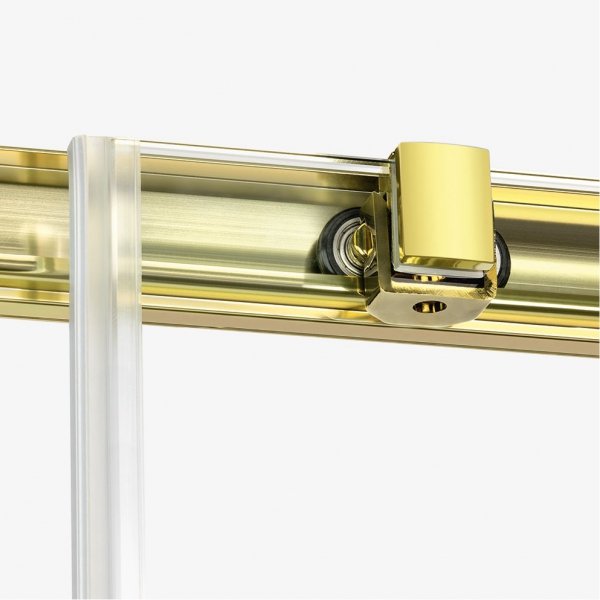 NEW TRENDY Kabina prysznicowa drzwi podwójne przesuwne PRIME LIGHT GOLD 80x70x200 K-1184
