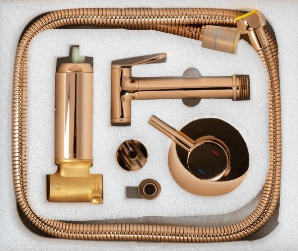 REA - Bateria Bidetowa LOOP Rose Gold/Różowe Złoto