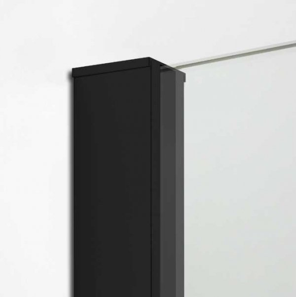 NEW TRENDY - Kabina ścianka walk-in NEW MODUS BLACK 80cm EXK-0064