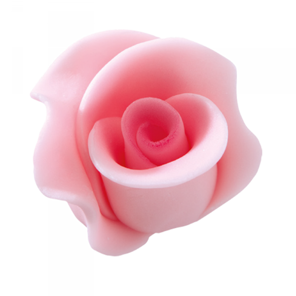 DEKORACJE | PEJOT | Róża średnia różowa | Komplet 5 szt.