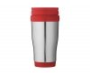 Kubek termiczny 420 ml AUTOPLAK-L czerwony/stalowy