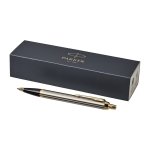 Długopis Parker IM metalowy z Twoim grawerem + pudełko prezentowe (stalowy/złoty)