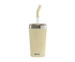Kubek termiczny ze szklaną słomką HELIA Sigg 450 ml (żółty) Optimistic Yellow