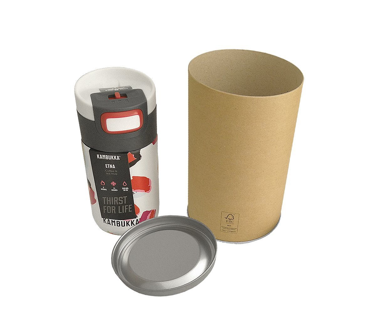 Opakowanie prezentowe tuba Subway 16,5 x 10 cm małe brązowy