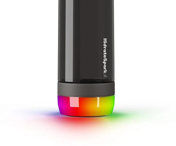 Inteligentny bidon HidrateSpark PRO Lite 710 ml Bluetooth z Tritanu czarny Black
