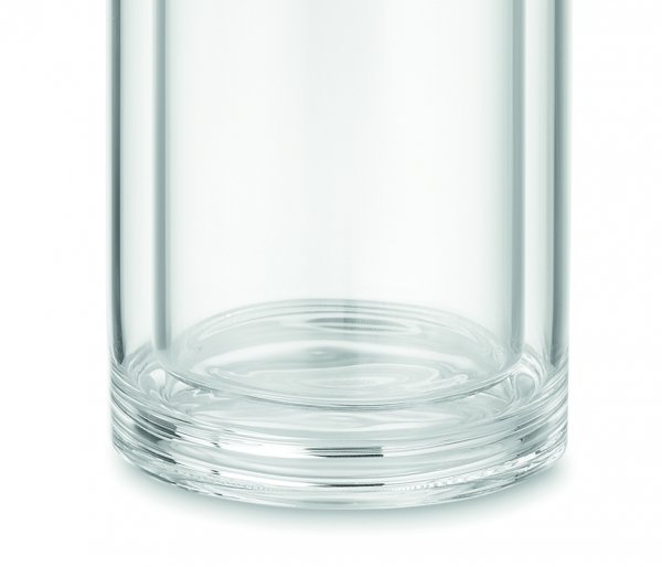 Termos szklany 380 ml CLETEA2 z termometrem dotykowym bezbarwny