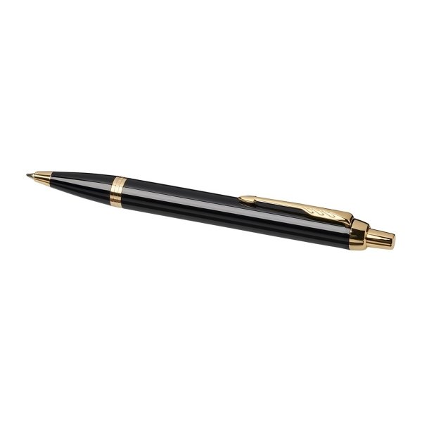 Długopis Parker IM metalowy z Twoim grawerem + pudełko prezentowe czarny/złoty