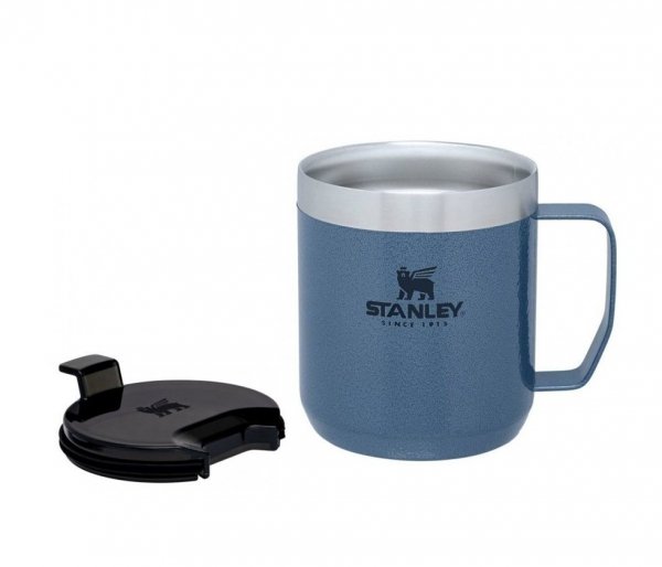 Kubek termiczny kempingowy Stanley Classic Camp Mug 350 ml niebieski Hammertone Lake