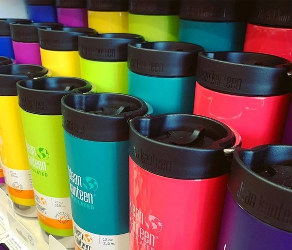 Kubek termiczny Klean Kanteen TKWide 355 ml Cafe Cap marigold żółty