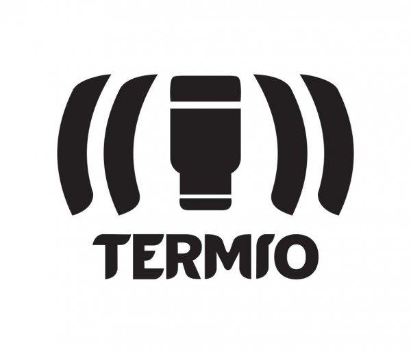 Kubek termiczny Smart 450 ml z rączką TERMIO stalowy logo termio